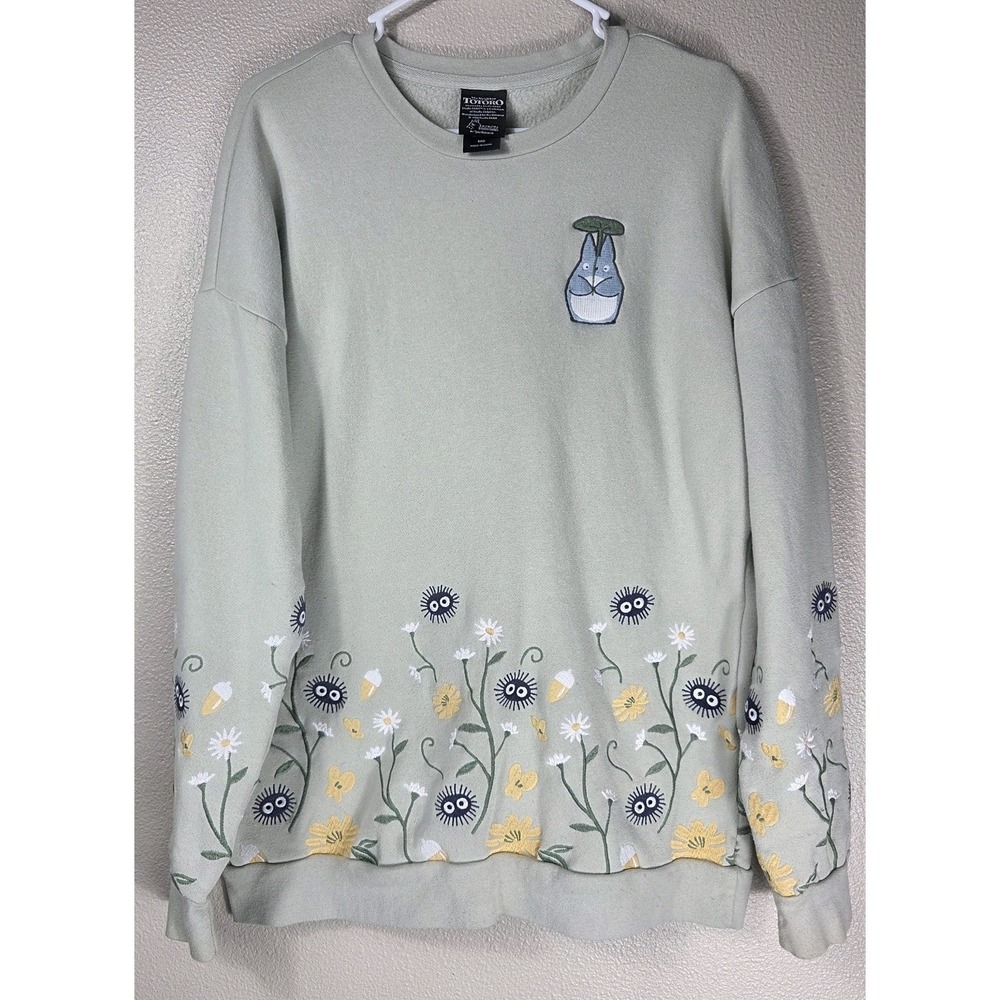 Studio Ghibli My Neighbor Totoro Embroidered Sweatshirt Her Universe M